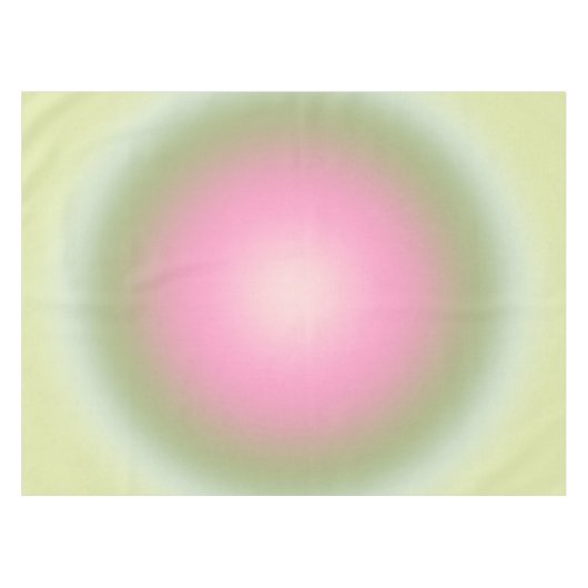 レクルール07グラデーションピンクとグリーンオーラ テーブルクロス (正面(横))