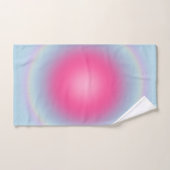 レクルール08グラデーションピンクとブルーオーラ バスタオルセット (ハンドタオル)