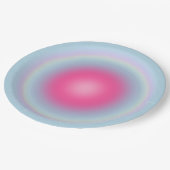 レクルール08グラデーションピンクとブルーオーラ ペーパープレート (アングル)