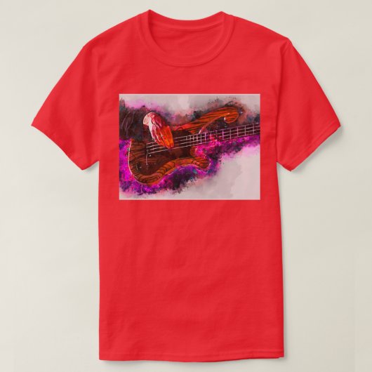 レクレイプールバスギター Tシャツ (デザイン正面)