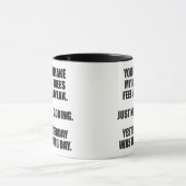レグおもしろいデイことわざ-ボディビルジムユーモア マグカップ (中央)