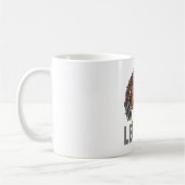 レグおもしろいデイ感謝祭トルコのデッドリフティングデッド コーヒーマグカップ (左)