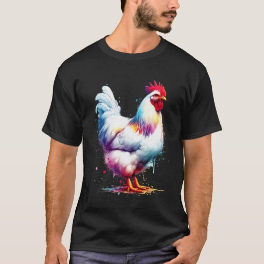 レグホンにわとり Tシャツ (正面)