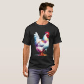 レグホンにわとり Tシャツ (正面フル)