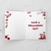 レグレス誕生日ゾンビ カード (内部)