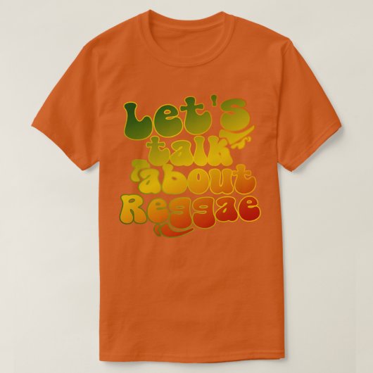 レゲエについて話そう Tシャツ (デザイン正面)