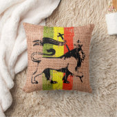 レゲエのライオン クッション (ブランケット)