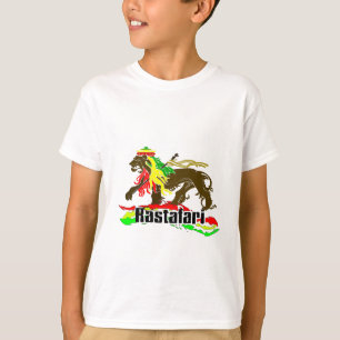 レゲエのラスタの鉄、ライオン、Zion 2 Tシャツ