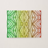 レゲエのラスタ音楽種族のプリントの美しい ジグソーパズル (横)