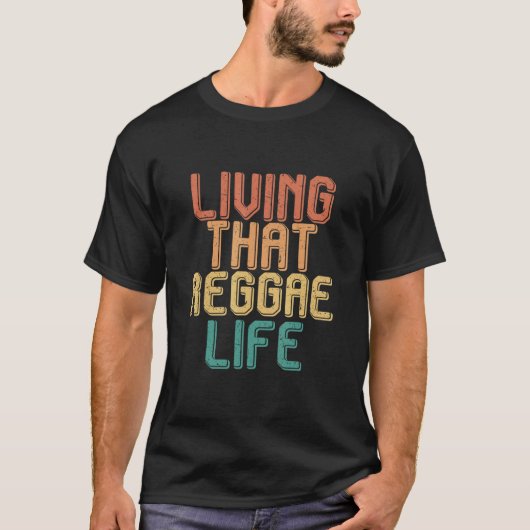 レゲエのヴィンテージ生活 Tシャツ (正面)