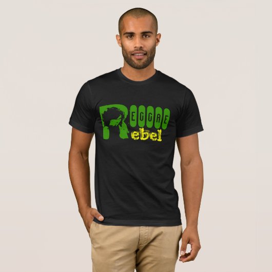 レゲエの反逆のジャマイカのTシャツ Tシャツ (正面フル)