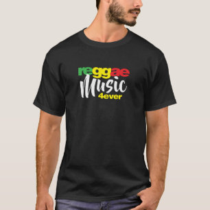 レゲエの恋人のためのレゲエ音楽4ever Tシャツ