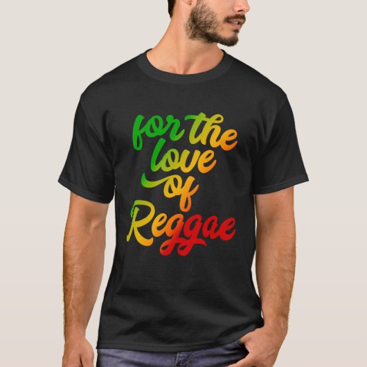 レゲエの愛のためのラスタの色 Tシャツ (正面)