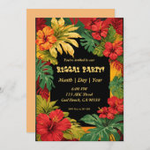 レゲエアンドアイランドパーティー 招待状 (正面/裏面)