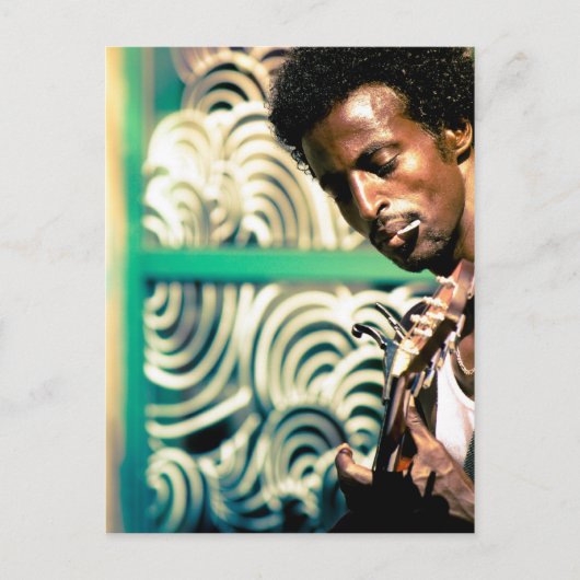 レゲエギターマン ポストカード (正面)