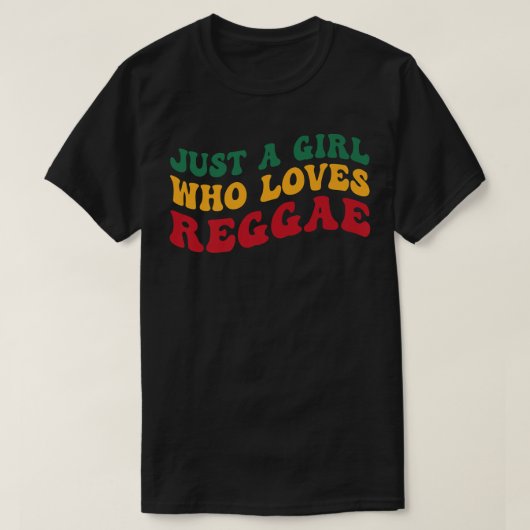 レゲエグルーヴィー女性を愛しているだけの女の子ラスタPr Tシャツ (デザイン正面)