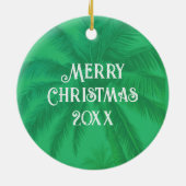 レゲエサンタ応援メリークリスマスツリーオーナメント セラミックオーナメント (裏面)