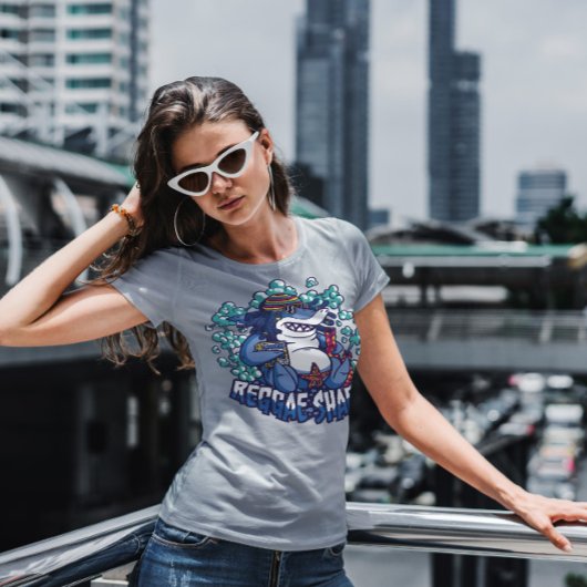 レゲエシャーク漫画 Tシャツ