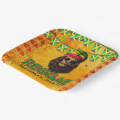 レゲエジャマイカバースデーパーティー ペーパープレート (傾斜あり)