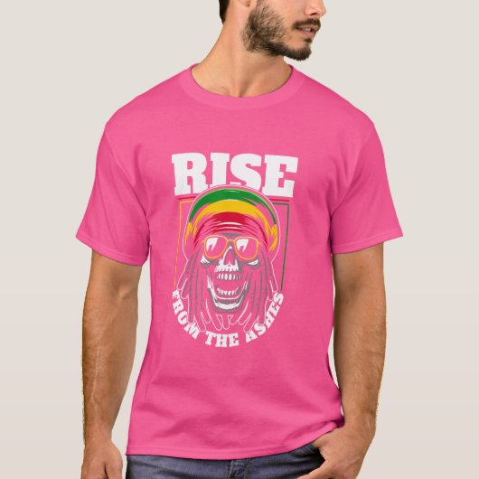 レゲエスカルラスタラスタファリ – Rastafarian R Tシャツ (正面)