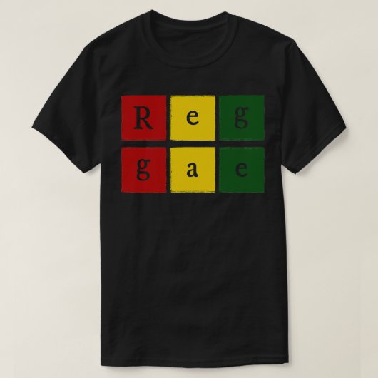 レゲエスクエア Tシャツ (デザイン正面)