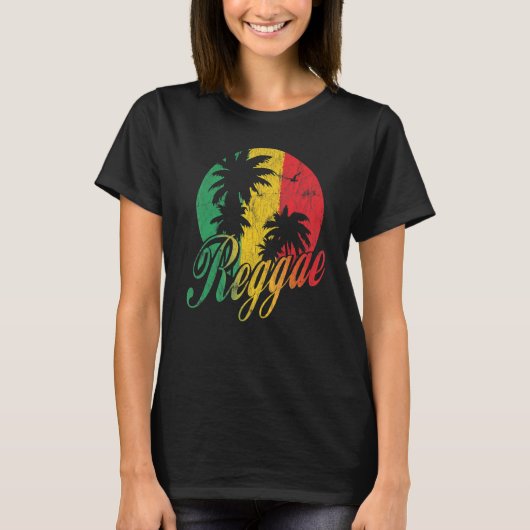 レゲエスタイルフォーレゲエミュージック4 Tシャツ (正面)