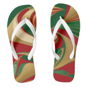 レゲエスワールヴィンテージ抽象芸術アート ビーチサンダル (フットベッド)