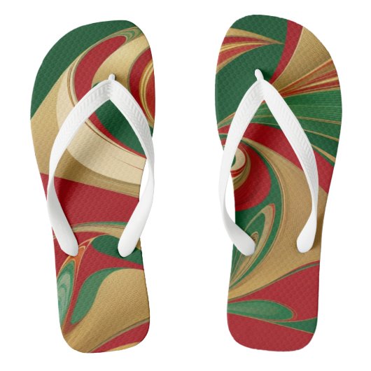 レゲエスワールヴィンテージ抽象芸術アート ビーチサンダル (フットベッド)