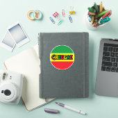 レゲエデザインとレゲエ国旗の色 シール (iPadカバー)