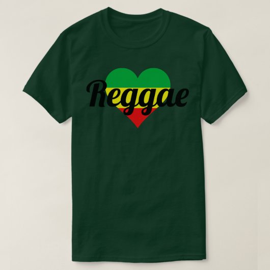 レゲエハート Tシャツ (デザイン正面)