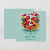 レゲエバード・セーブ・ザ・デート 招待状 (正面/裏面)