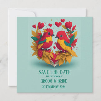 レゲエバード・セーブ・ザ・デート 招待状