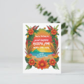 レゲエパーティーの招待状 ポストカード (スタンド正面)