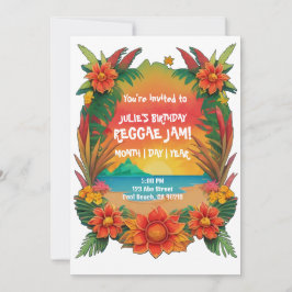 レゲエパーティー招待状 招待状