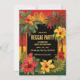 レゲエパーティー誕生日 招待状