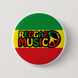 レゲエミュージックデザインラスタファリスタイルとカラー 缶バッジ