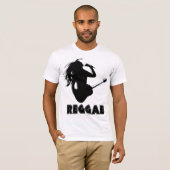 レゲエミュージックラスタマンギターシルエットカスタム パーカ (正面フル)