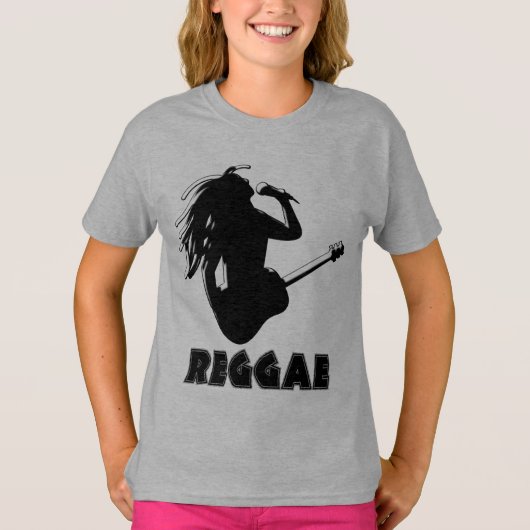 レゲエミュージックラスタラスタマンギターキッズフード付きスウェットシャツ (正面)