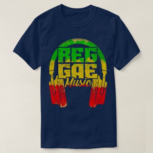 レゲエミュージック16 Tシャツ (デザイン正面)