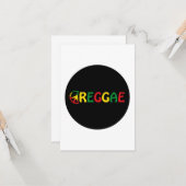 レゲエミュージック カード (正面/裏面インサイチュ)