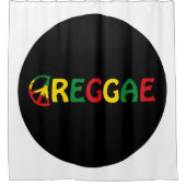 レゲエミュージック シャワーカーテン (正面)