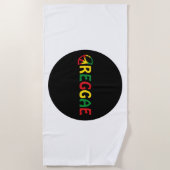 レゲエミュージック ビーチタオル (正面)