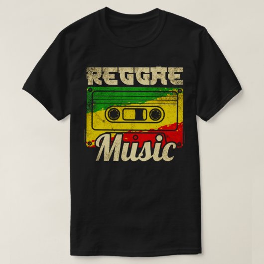 レゲエミュージック Tシャツ (デザイン正面)