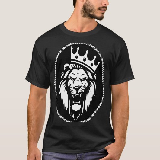 レゲエラスタライオンとクラウンジャライオンユダ Tシャツ (正面)