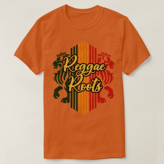 レゲエルーツライオン Tシャツ (デザイン正面)