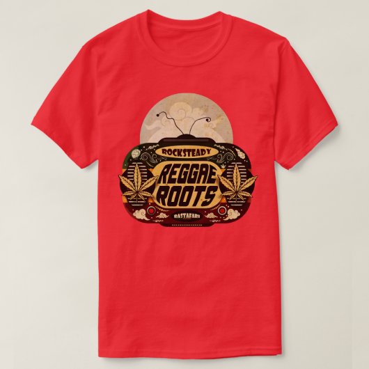 レゲエルーツロックステイン Tシャツ (デザイン正面)