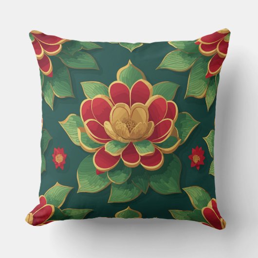 レゲエロータスフラワー クッション (正面)