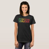 レゲエ前向きー・バイブレーション Tシャツ (正面フル)