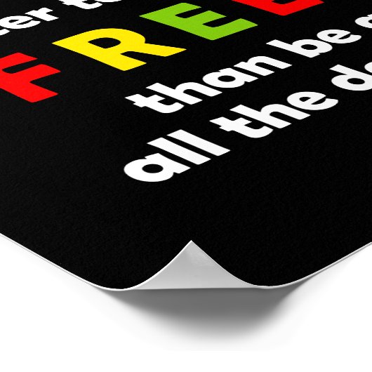 レゲエ引用文 ポスター (角)