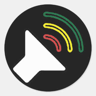 レゲエ聞ステッカー ラウンドシール